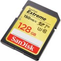 SanDisk Karta pamięci Extreme SDXC 128GB 150/70 MB/s V30 UHS-I U3