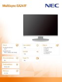 NEC Monitor Multisync EA241F IPS DP HDMI Biały