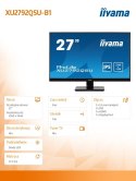 IIYAMA Monitor 27 cali XU2792QSU-B1 IPS,WQHD,DVI,HDMI,DP,USB3.0.FREESYNC