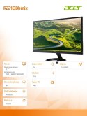Acer Monitor 22 cale R221QBbmix IPS LED 1ms(VRB) 100M:1
