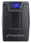 PowerWalker Zasilacz awaryjny UPS POWERWALKER LINE-INTERACTIVE 800VA SCL 2X PL 230V, RJ11/45 IN/OUT, USB, LCD
