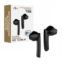 ART Słuchawki BT z mikrofonem TWS (USB-C) Czarne