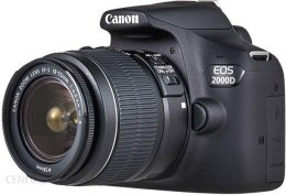 Canon Aparat fotograficzny EOS 2000D BK + Obiektyw 18-55 IS + Akumulator LP-E10 EU26 2728C010