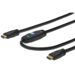 Digitus Kabel połączeniowy HDMI HighSpeed z Ethernetem ze wzmacniaczem 4K 30Hz UHD HDMI A/A M/M 30m