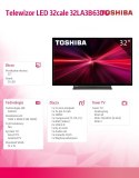 Toshiba Telewizor LED 32 cale 32LA3B63DG