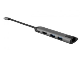 Verbatim Multi Port USB-C 3.1, 2x USB 3.0, HDMI 4K, type-c, RJ-45