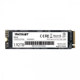 Patriot Dysk SSD P310 1.92TB m.2 2280 2100/1800 PCIe NVMe Gen3 x 4