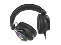 Genesis Słuchawki dla graczy Neon 750 podświetlenie RGB z mikrofonem Czarne