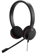 Jabra EVOLVE 20 MS Stereo USB Headband, Noise cancelling, USB connector, with mute-button and volume control on the cord, with f