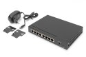 Digitus Switch niezarządzalny 2.5 Gigabit Ethernet Desktop 8-portów 10/100/1000/2500Mbps
