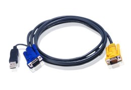 ATEN Kabel KVM USB z SPHD 3w1 2L-5202UP