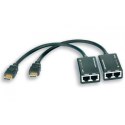 Techly Extender HDMI po skrętce Cat.5e/6 do 30m, czarny