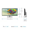 Benq Monitor 34 cali PD3420Q LED QHD/IPS/5ms/GL/HDMI/DP