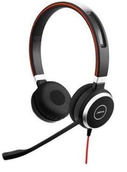Jabra EVOLVE 40 MS Stereo USB Headband, Noise cancelling, USB and 3.5 jack connectivity, with mute-button and volume control on 