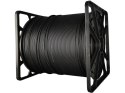 ALANTEC Kabel światłowodowy OS2 FTTH płaski SM 2J 9/125 LSOH Czarny 1000m