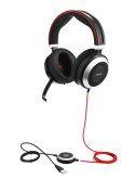 Jabra EVOLVE 80 UC Stereo USB Headband, Active Noise cancelling, USB connector, with mute-button and volume control on the cord,