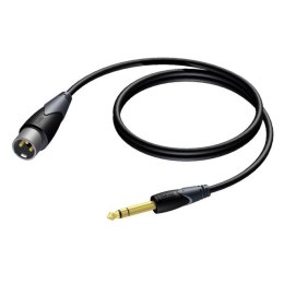PROCAB Kabel XLR Męski - Jack Męski Stereo Ultraflex 1,5 m - PRA724/1.5