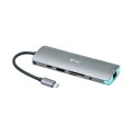 I-tec USB-C Metal Nano Stacja Dokująca 3x Display 2x DP 1x HDMI LAN Power Delivery 100 W