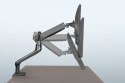 Digitus Uchwyt biurkowy pojedyńczy z zaciskiem, sprężyną gazową 2xUSB 1xLCD 17-32", max. 9 kg