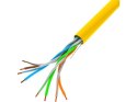 Lanberg Kabel LAN UTP 100Mb/s 305m drut cca żółty