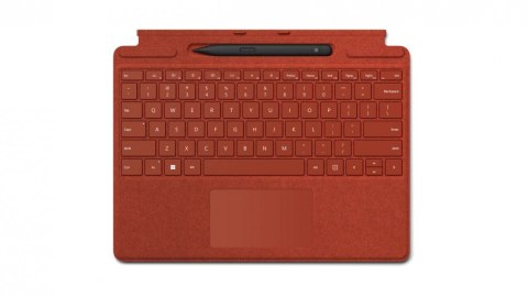 Microsoft Klawiatura Surface Signature Keyboard z piórem Surface Slim Pen 2 Commercial Poppy Red 8X8-00027 do Pro 8 / Pro X