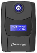 PowerWalker Zasilacz awaryjny line-interactive 800VA STL FR 2x PL 230V, USB, RJ11/45 In/Out