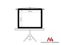 Maclean Ekran projekcyjny MC-595 na stojaku 100 4:3 200x150