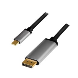 LogiLink Kabel USB-C do DP, 4K 60Hz aluminiowy 1.8m