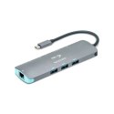 DICOTA Stacja dokująca USB-C Przenośna 8-in-1 4K HDMI PD 100W