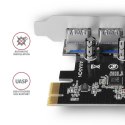 AXAGON PCEU-430VL Kontroler PCIe 4x port USB 3.2 GEN 1, UASP, chipset VIA