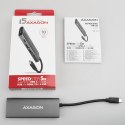 AXAGON HMC-5G2 Wieloportowy hub 2x USB-A + 2x USB-C + HDMI, USB-C 3.2 Gen 2 10Gbps, PD 60W, 13cm USB-C kabel