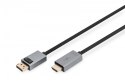 Digitus Kabel adapter DisplayPort - HDMI 4K 30Hz DP/HDMI M/M 3m