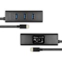AXAGON HUE-S2C Hub 4-portowy USB 3.2 Gen 1 charging hub, 40cm USB-C kabel, microUSB dodatkowe zasilanie