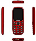 Mesmed Telefon komórkowy dla seniorów Mescomp MT-180 Hektor Czerwony
