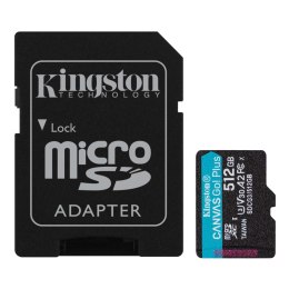 Karta pamięci Micro SD Kingston Canvas Go! Plus Class 10 512GB + AdapterSD