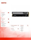 Lexar Dysk SSD NM790 512GB 2280 PCIeGen4x4 7200/4400MB/s
