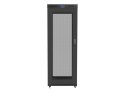 Lanberg Szafa instalacyjna rack stojąca 19 cali 37U 800x1000 czarna drzwi perforowane LCD ( Flat pack)