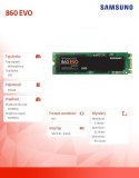Samsung Dysk SSD 860EVO M.2 Sata MZ-N6E250BW 250G
