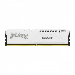 Kingston Pamięć DDR5 Fury Beast 32GB(1*32GB)/6000 CL36 biała