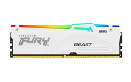 Kingston Pamięć DDR5 Fury Beast RGB 64GB(2*32GB)/5600Mhz CL40 biała
