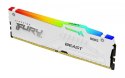 Kingston Pamięć DDR5 Fury Beast RGB 32GB(1*32GB)/6000 CL40 biała