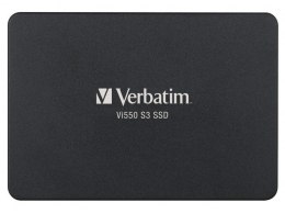 Verbatim Dysk SSD wewnętrzny 256GB 2,5cala VI550 S3 SATA III czarny