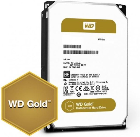 Dysk WD Gold™ WD8004FRYZ 8TB 3,5" 7200 256MB SATA III