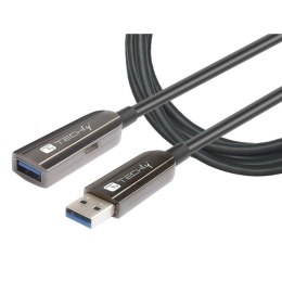 Kabel / Przedłużacz Techly Aktywny Kabel Optyczny AOC USB 3.2 Gen1 A-A 20m czarny