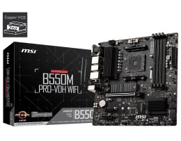 Płyta MSI B550M PRO-VDH WIFI /AMD B550/DDR4/SATA3/M.2/USB3.1/PCIe4.0/Wifi/BT/AM4/mATX