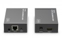 Digitus Przedłużacz/Extender HDMI 1080p 60Hz 120m po skrętce Cat.6/6A/7/8 HDCP 1.3 IR, zestaw
