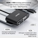 Unitek Adapter USB-C na HDMI 4K i VGA FullHD