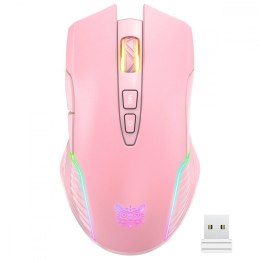 Onikuma Mysz gamingowa CW905 RGB różowa (bezprzewodowa)