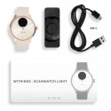 Withings Scanwatch Light - smartwatch hybrydowy (37mm, rose gold-sand)