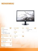 AOC Monitor 19.5 m2060Swda2 LED MVA DVI Glośniki